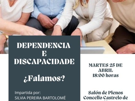 CHARLA DEPENDENCIA E DISCAPACIDADE