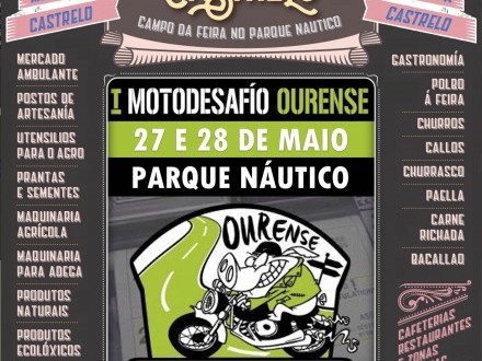 Feira de Castrelo do mes de maio. 1 Edicin Motodesafio Ourense.