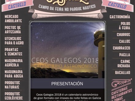 Feira de Castrelo do mes de outubro: Presentacin do calendario astronmico Ceos Galegos 2018