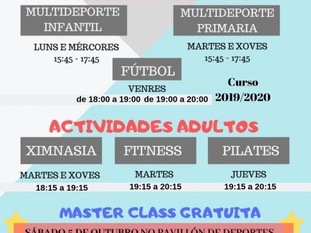 Actividades deportivas y gimnasio