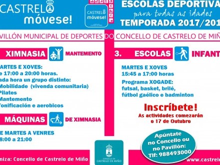 Escolas deportivas municipais