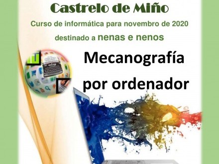 CURSO NO MES DE NOVEMBRO DESTINADO A NENAS E NENOS  NA AULA CeMIT (INFO)