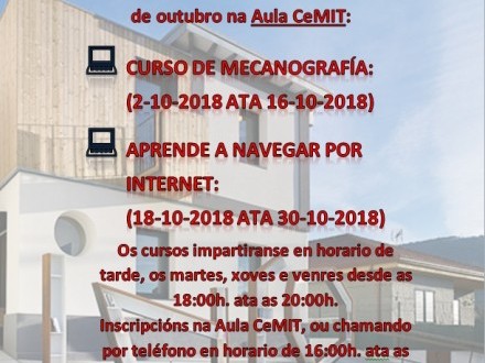 Prximos cursos na Aula CeMIT