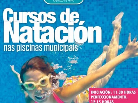 Cursos de natacin nas piscinas municipais