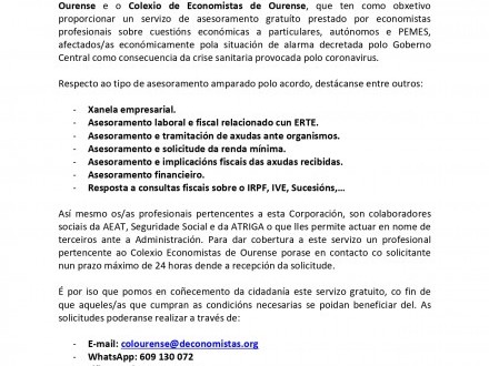 NOTA INFORMATIVA: Asesoramiento a particulares, autnomos y PYMES
