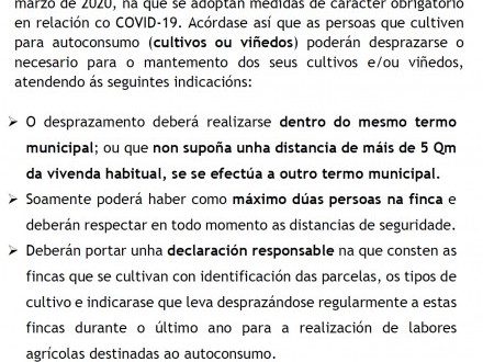 NOTA INFORMATIVA: Medidas de carcter obligatorio en relacin con Covid-19