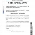 NOTA INFORMATIVA: Actualizacin datos COVID.