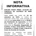 Corte do subministro de auga