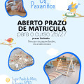 Casa Ni�o Os Paxari�os - apertura de prazo de matr�cula